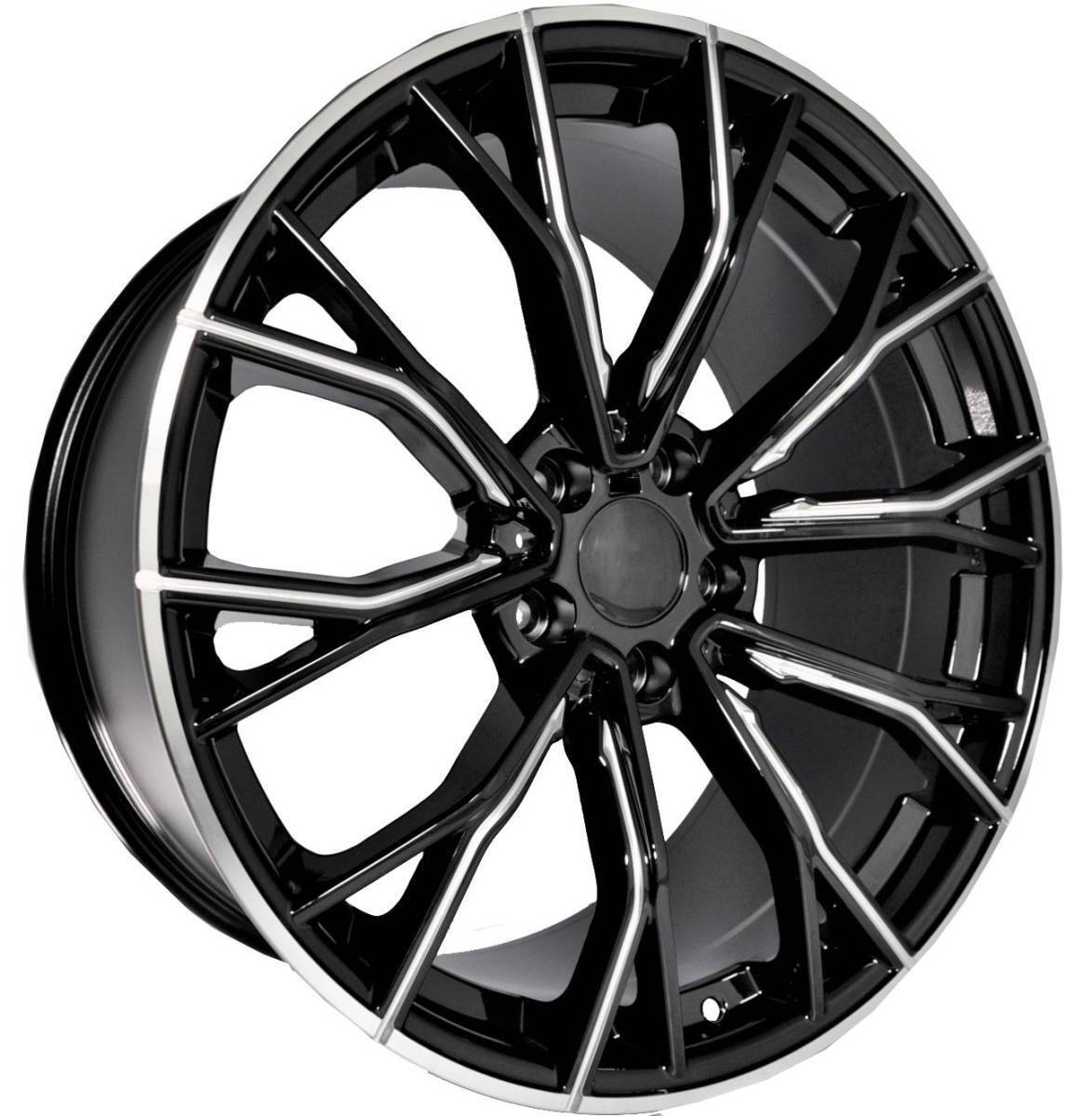 19インチ ブラックアルミホイールセット　BMW630ｉ 19 INCH OEM GENUINE BMW GLOSS BLACK 5X120 WHEELS RIMS SET 4 PWDR