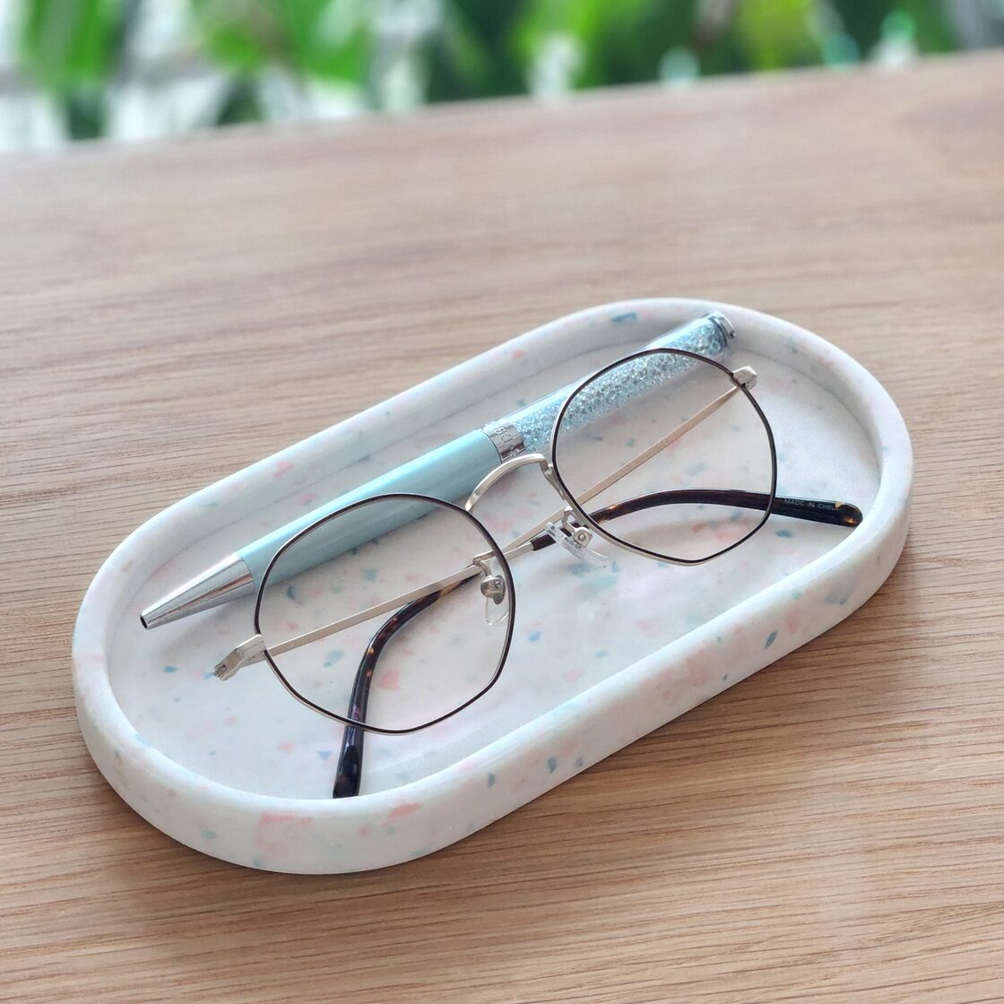 Oval tray / オーバル型アクセサリートレイ- Pastel terrazzo / ジェス 