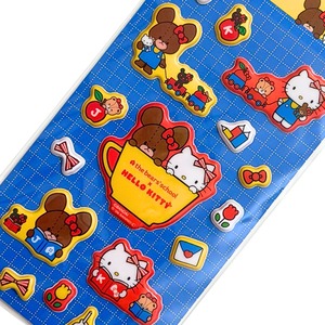 ハローキティ×くまのがっこう　ぷっくりシール