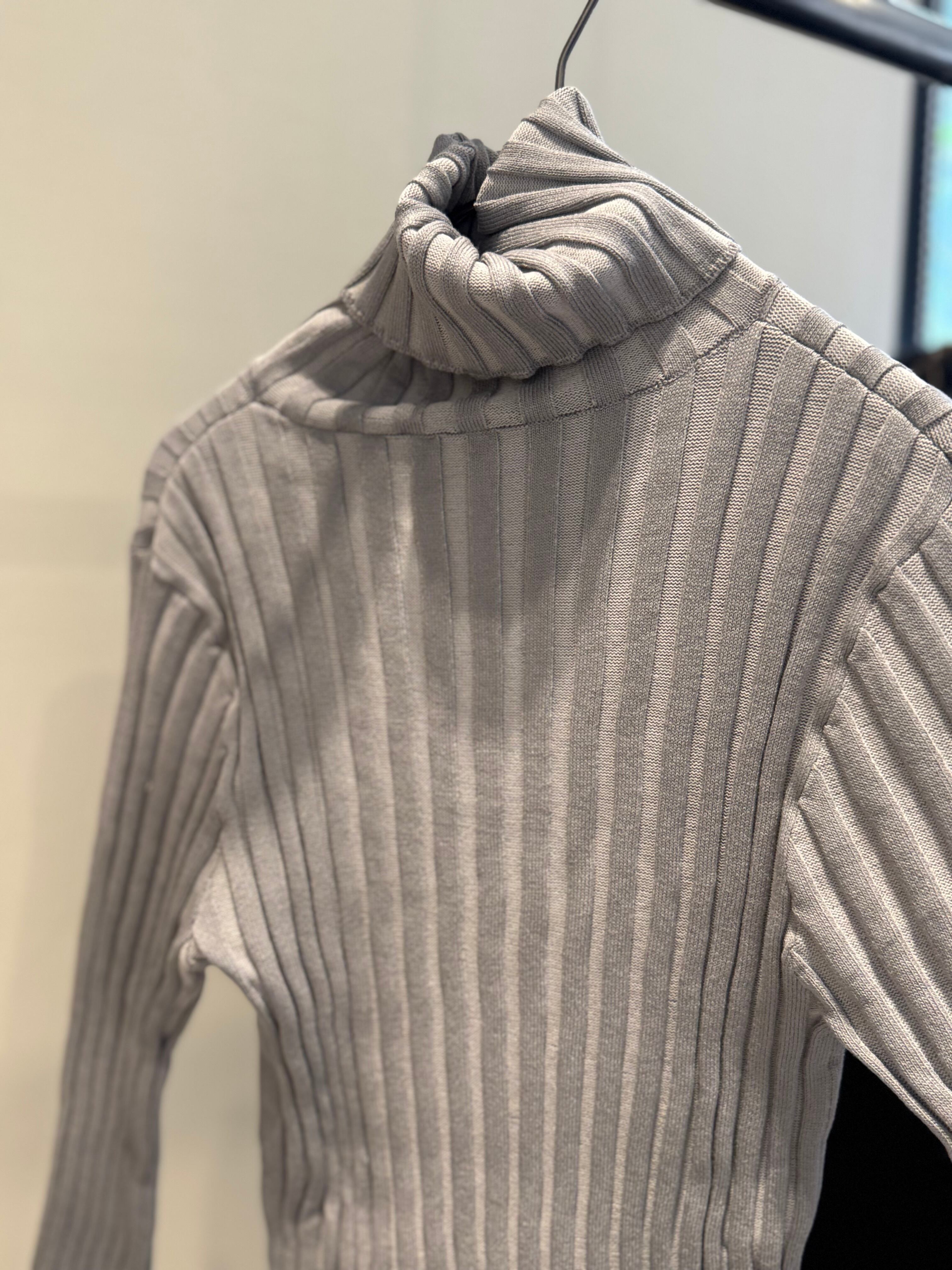 【SELECT】ワイドリブタートルプルオーバー 19-0445