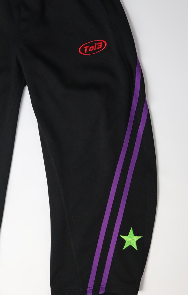 2LINE★SMILE BACK barrel leg pants(ツーライン★スマイルバックバレルレッグパンツ)【Black】