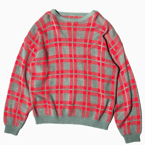 Vintage 80〜90's Patterned Knit Sweater