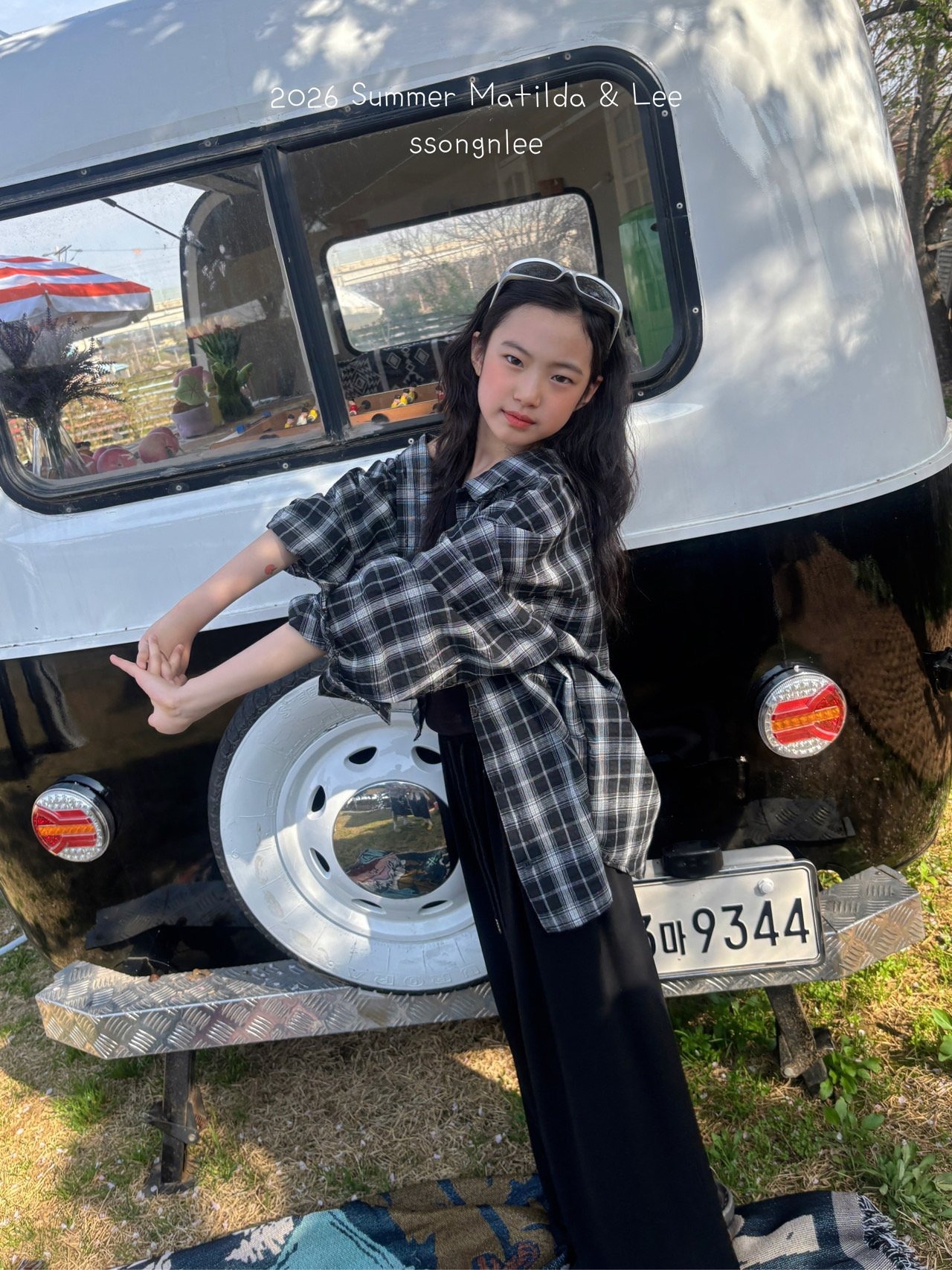 [Matilda&Lee] Summer check shirt (15/17/19) / [마틸다앤리] 썸머체크남방 (15/17/19)