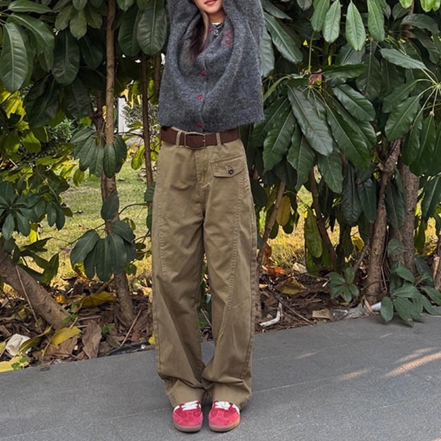 front pocket design pants　フロントポケットデザインパンツ　J0506