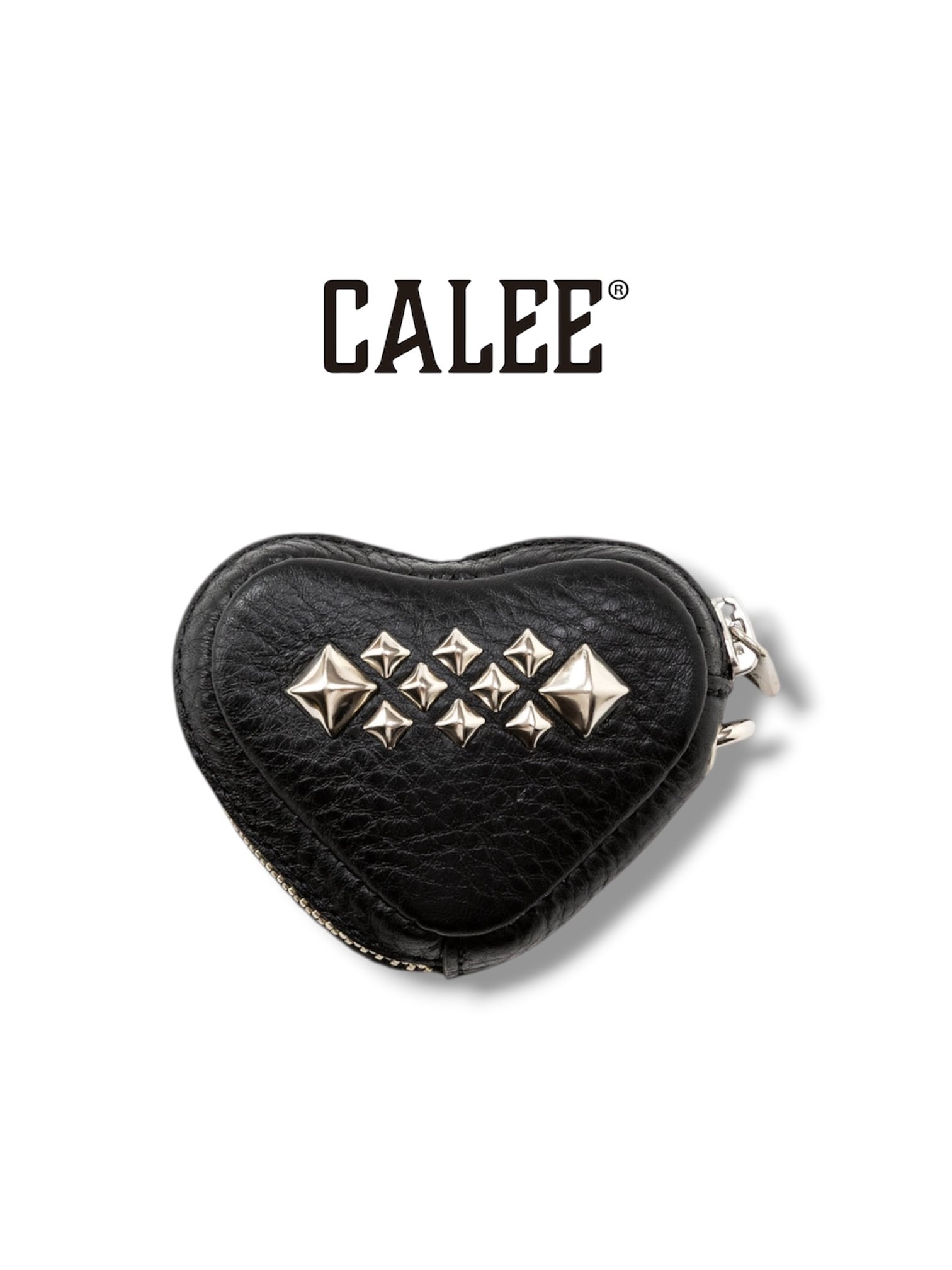 CALEE : STUDS LEATHER BODY BAG | BRAT'S STORE