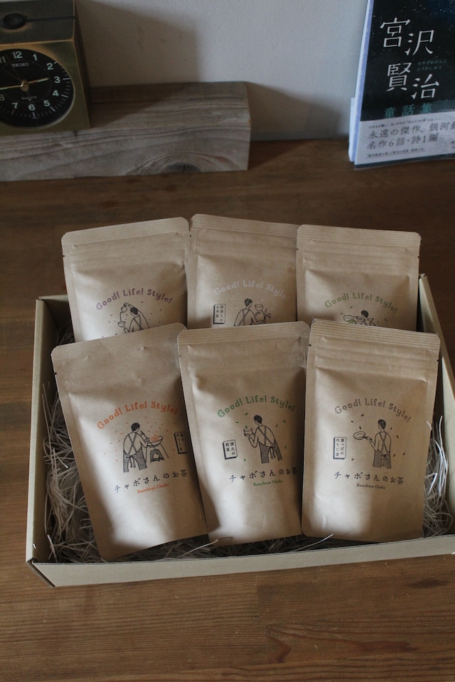どら焼き、とお茶。