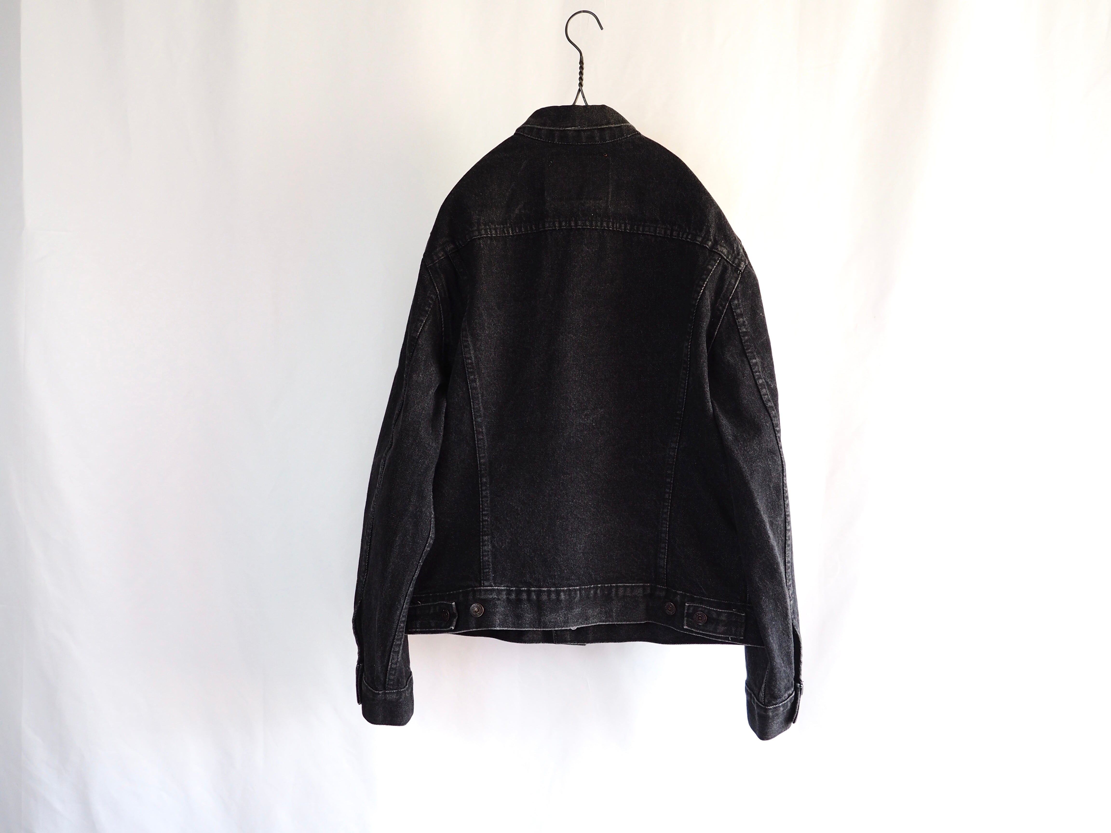1980's Levi's CANADA製 75505-0259 size:42 ブラックデニム 1980's Levi's CANADA製 75505-0259 size:42 ブラックデニム