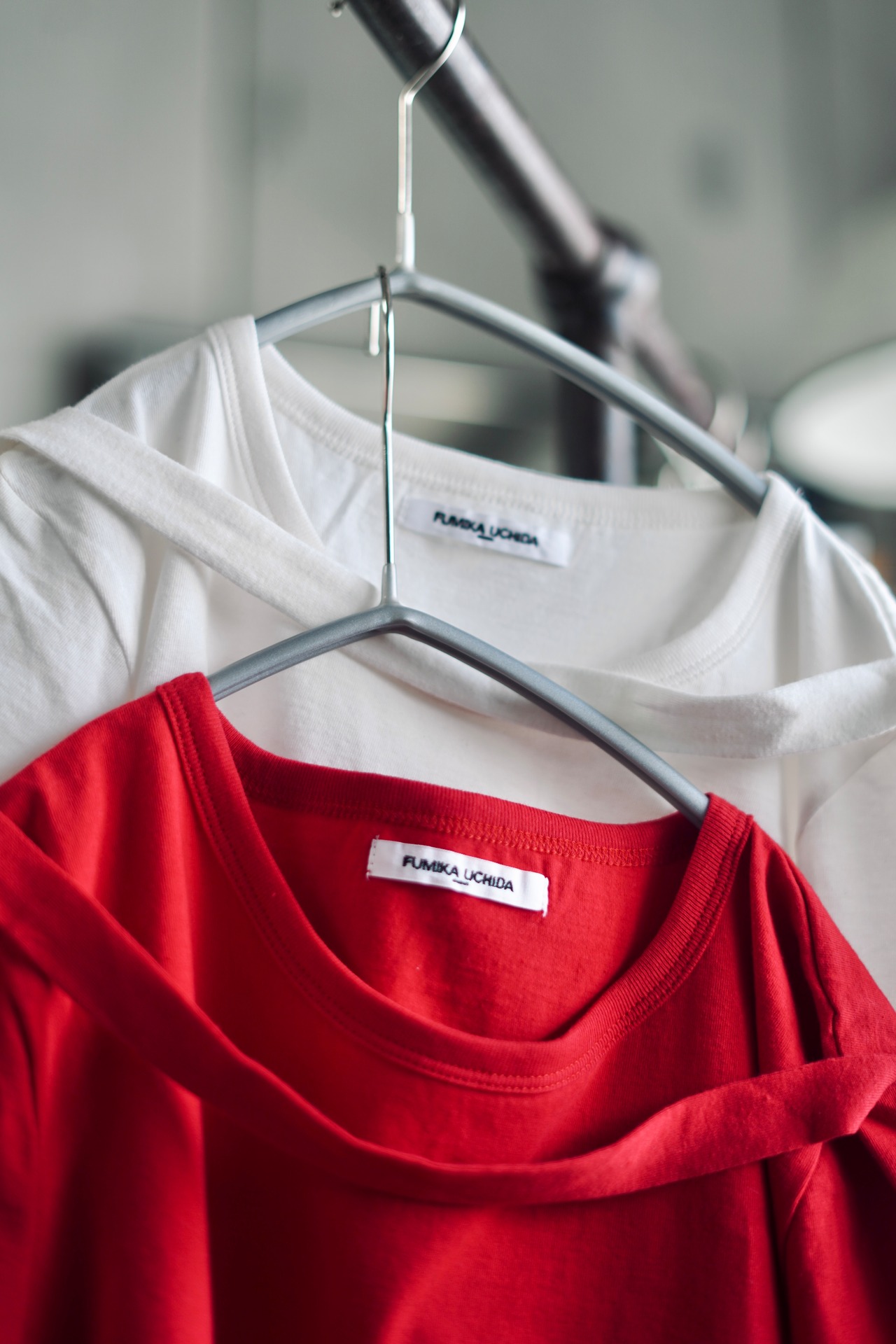 FUMIKA_UCHIDA / BONDAGE CHIBI SHORT-SLEEVE T-SHIRT (White , Red 