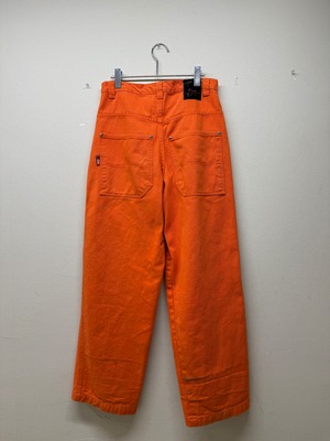 "FNF" orange color wide pants
