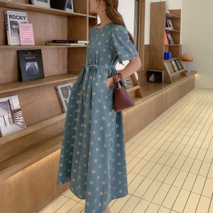 【RL352】Denim Daisy Floral One-piece（デニムデイジーフローラルワンピース）