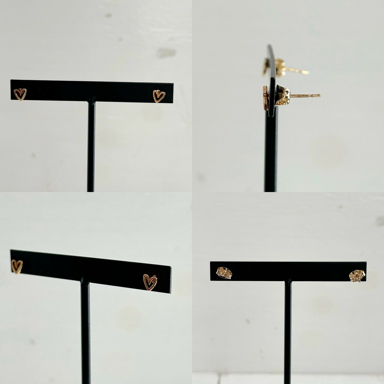 【SELECT】サージカルステンレス　ハート型ピアス