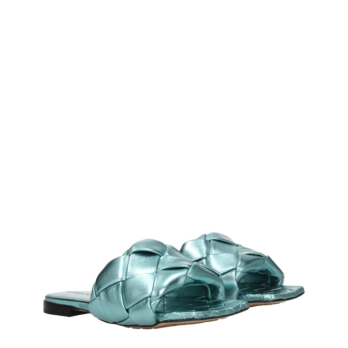【新品】BOTTEGA VENETA ボッテガヴェネタ レディース スライドサンダル レザー ライトブルー 608853V29N03027