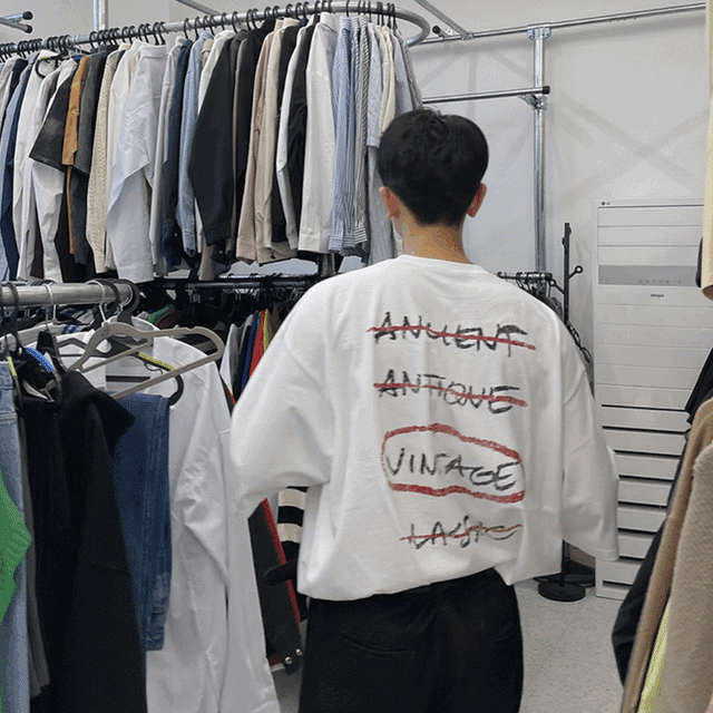 バックプリント 半袖 Tシャツ ホワイト ネイビー トップス  メンズファッション 韓国ファッション