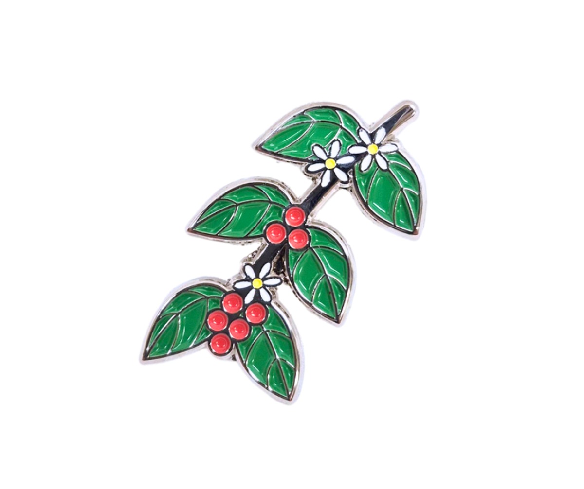 コーヒーの木ピンバッジ [P178] | almi pin badge