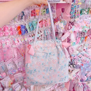 【P4】1-5リボン巾着バッグ