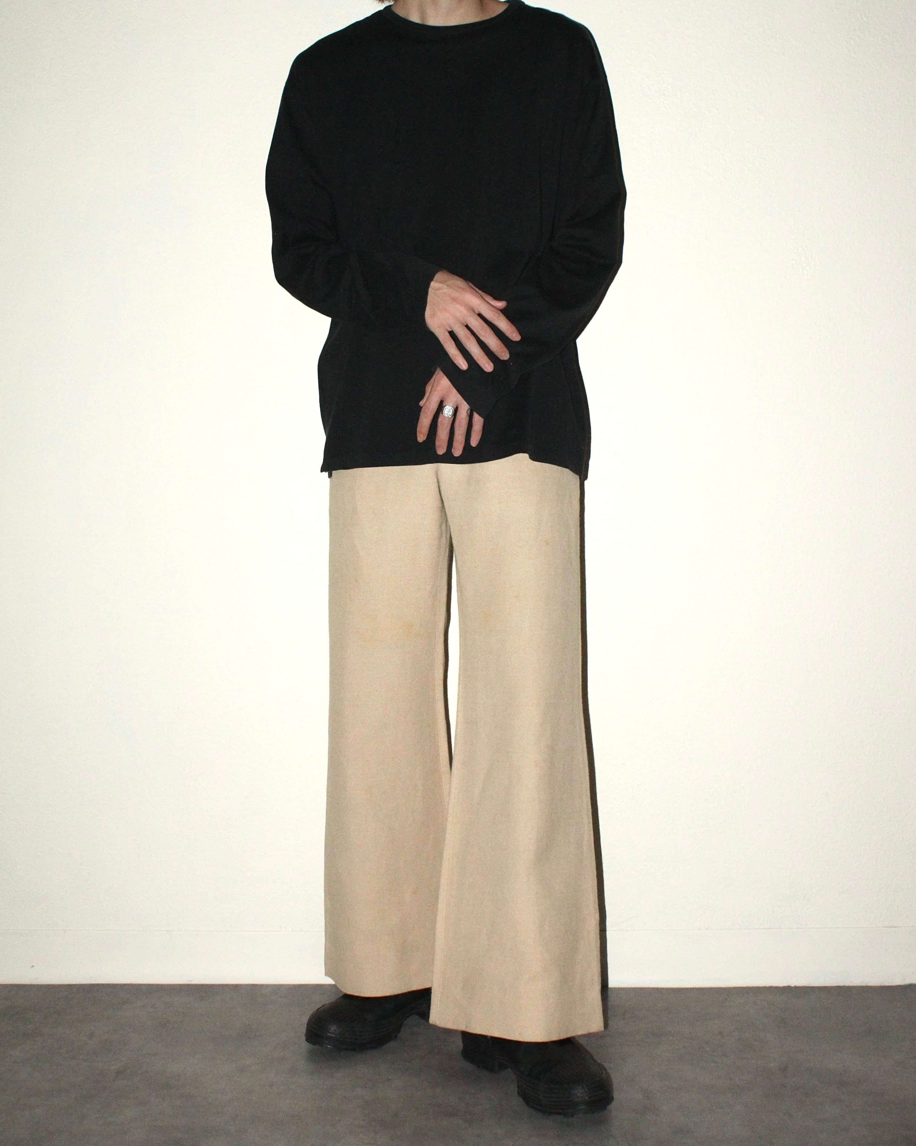 MARNI Cotton×Linen Flare Trousers ITALY製