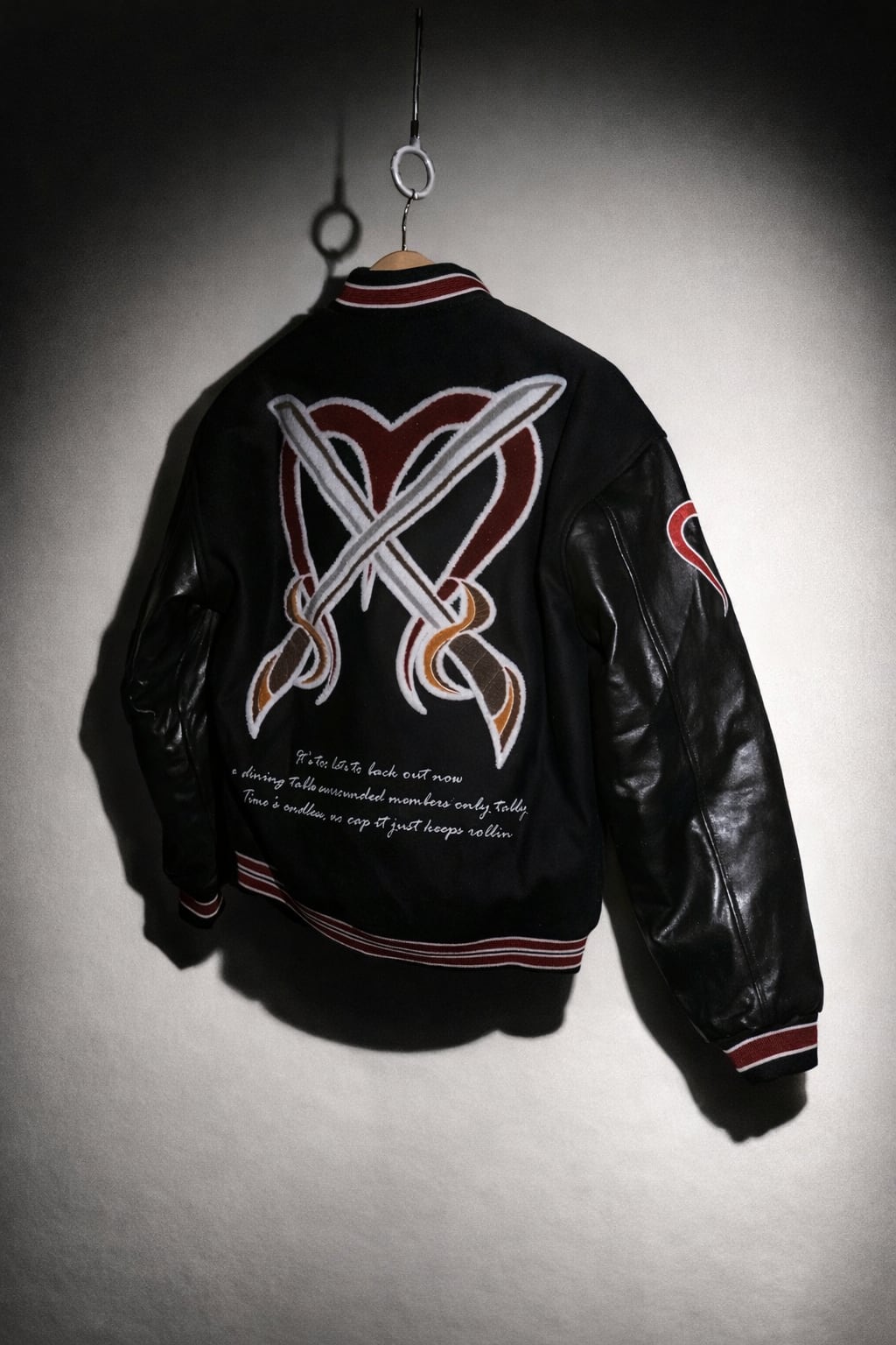 FUCK HATE Varsity Jacket – Crossed Heart Edition | PAY ID