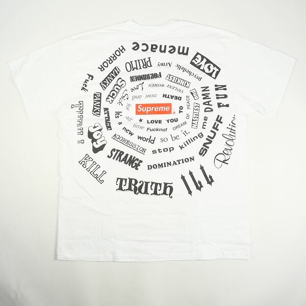 Supreme Spiral Tee 白 L size - Tシャツ/カットソー(半袖/袖なし)