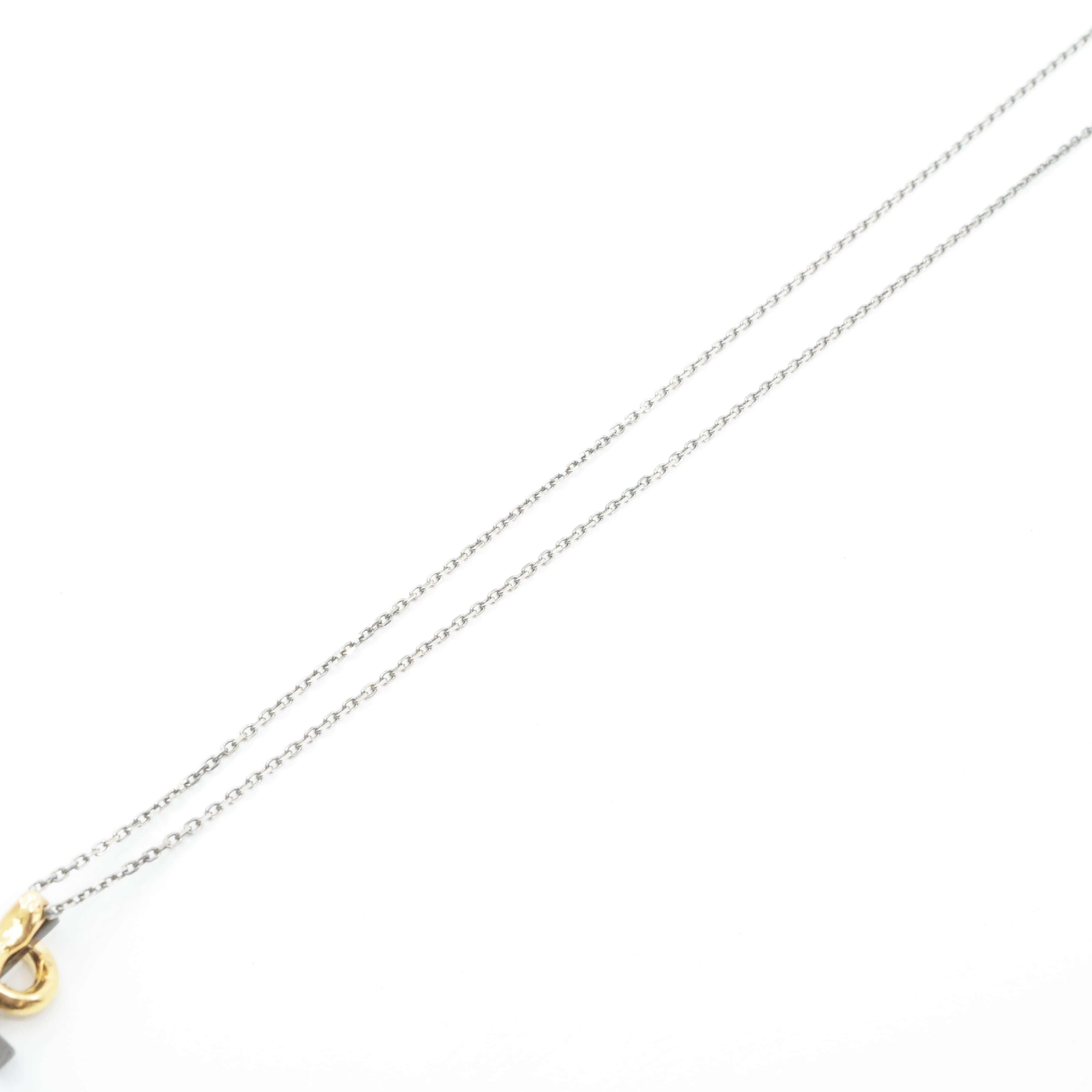 美品 gundaステルスクロスネックレス シルバー / 黒 ネックレス gunda<ガンダ>STEALTH CROSS NECKLACE/Silver [ステルスクロス