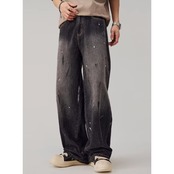 ダメージ加工 ストレートデニムパンツ af0051