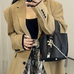 Genuine leather bucket bag (ME487)