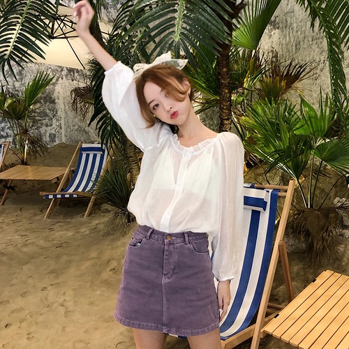 ✞ Vネック♥カワイイ♥シフォン長袖シャツブラウス ロング スウィート ✞ゴスロリ SM ミリ 甘ロリ クラロリ 和ロリ エレガント 黒ロリ 姫ロリ 華ロリ BB-BB5494360