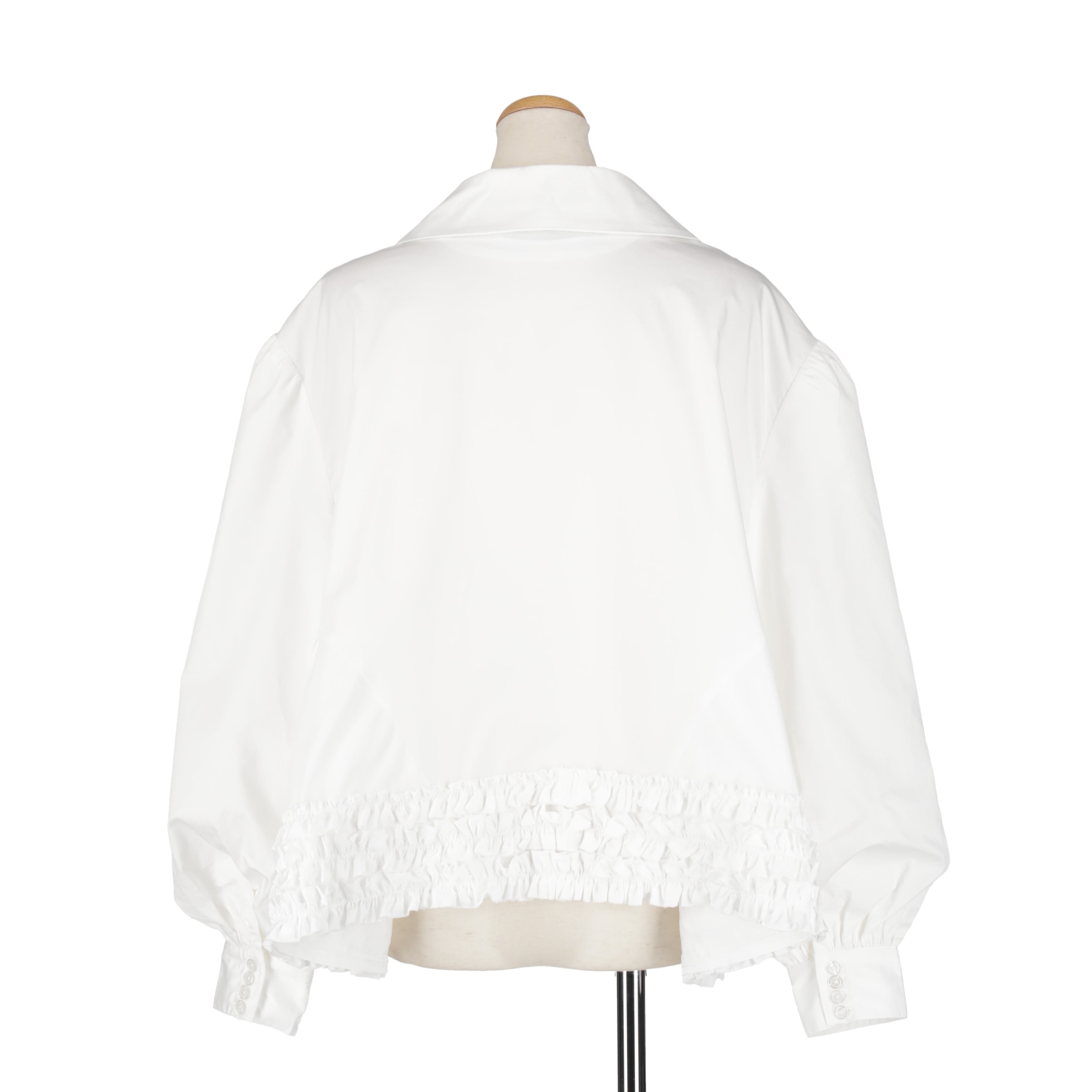フリルブラウス　WHITE