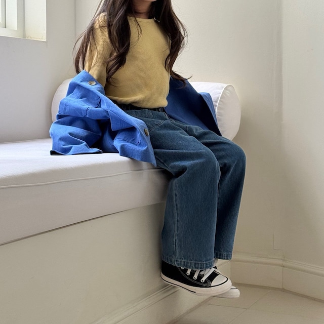 【取寄】bonbon butik|pocket pants (denim)|ポケットパンツ(デニム)|XS-JM|kids&jr|26 autumn