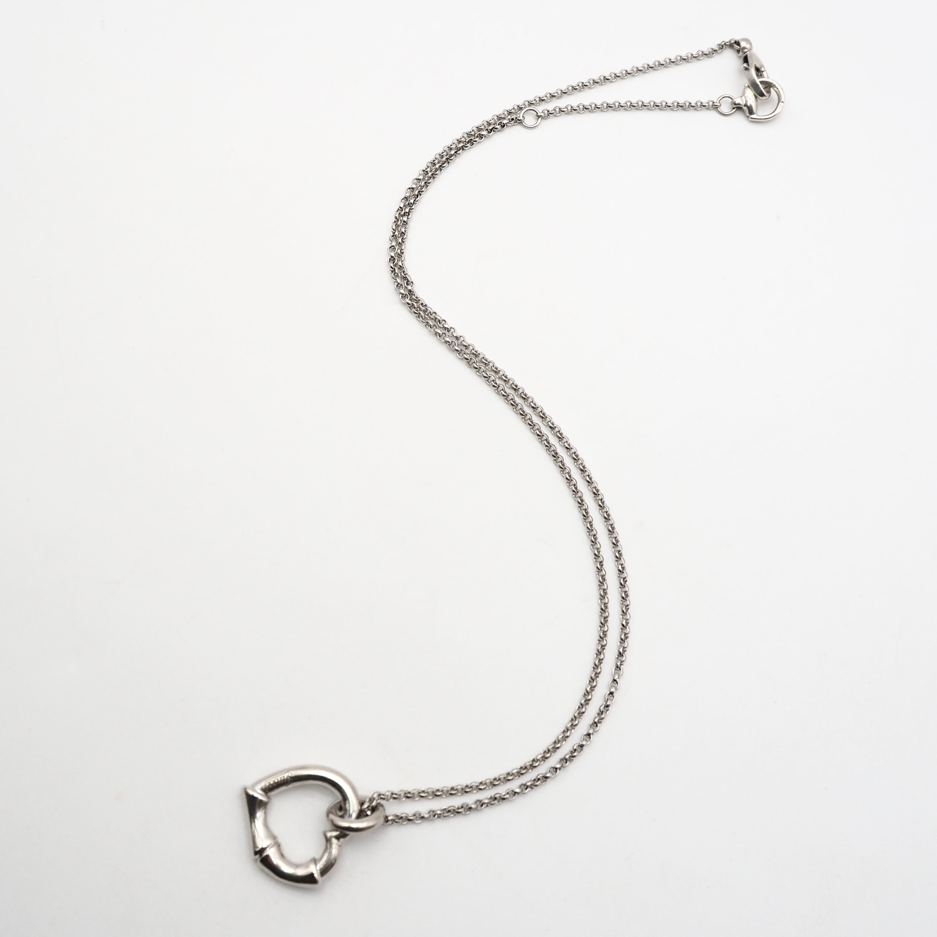 GUCCI バンブーハート ネックレス シルバー925 グッチ | 2122TOKYO