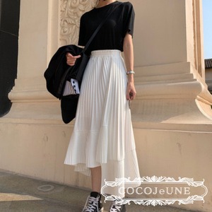 Design pleats skirt