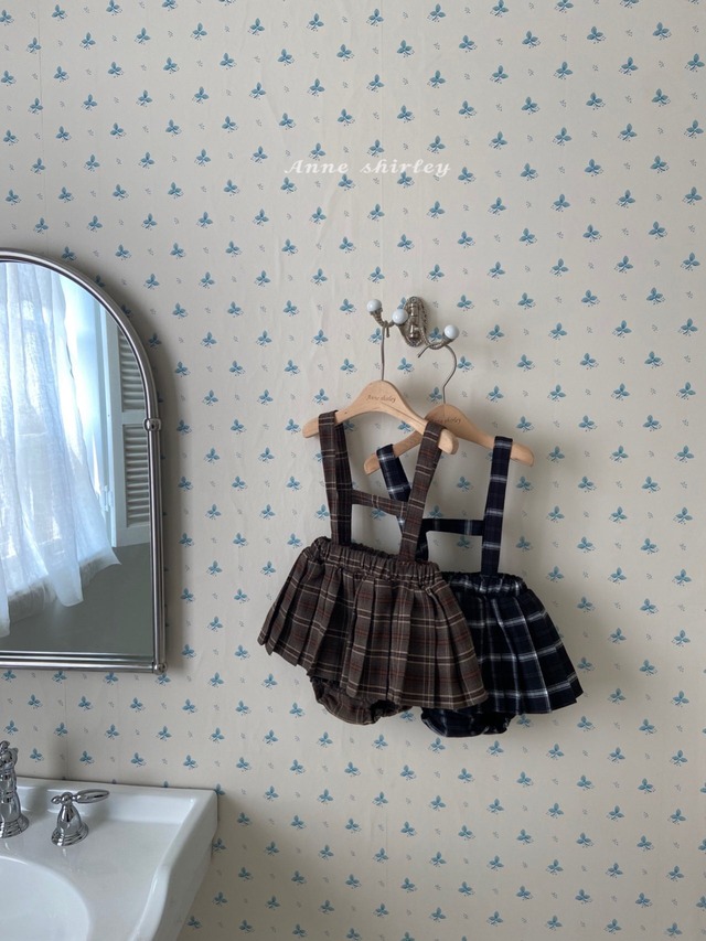 《即納》《anneshirley》jenny pleated suspenders bloomers