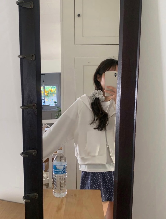 (LITER) mue hood zipup / 2color