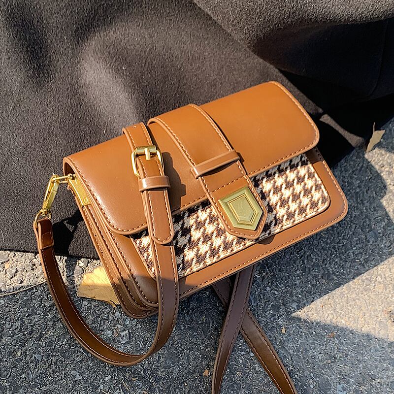 オータムウィンター 秋物 冬物 スクウェア メッセンジャーバッグ 手作りハンドバック73767356863