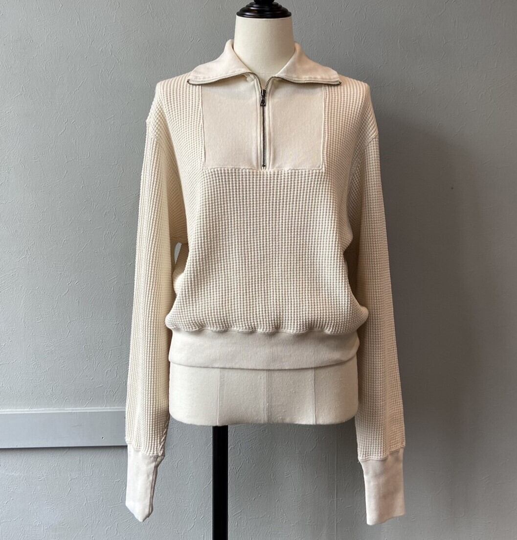THE SHINZONE HALF ZIP WAFFLE PULLOVER ハーフジップワッフル 