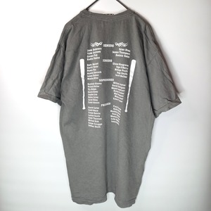 COMFORT COLORS　クルーネック　プリントT　スポーツ　グレー　M