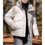 フルジップ ヒップ丈 ダウンジャケット af0446