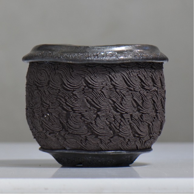 松井邦明 /  水沫  / mk3_mi05_l / 約 φ16.5cm / 植木鉢