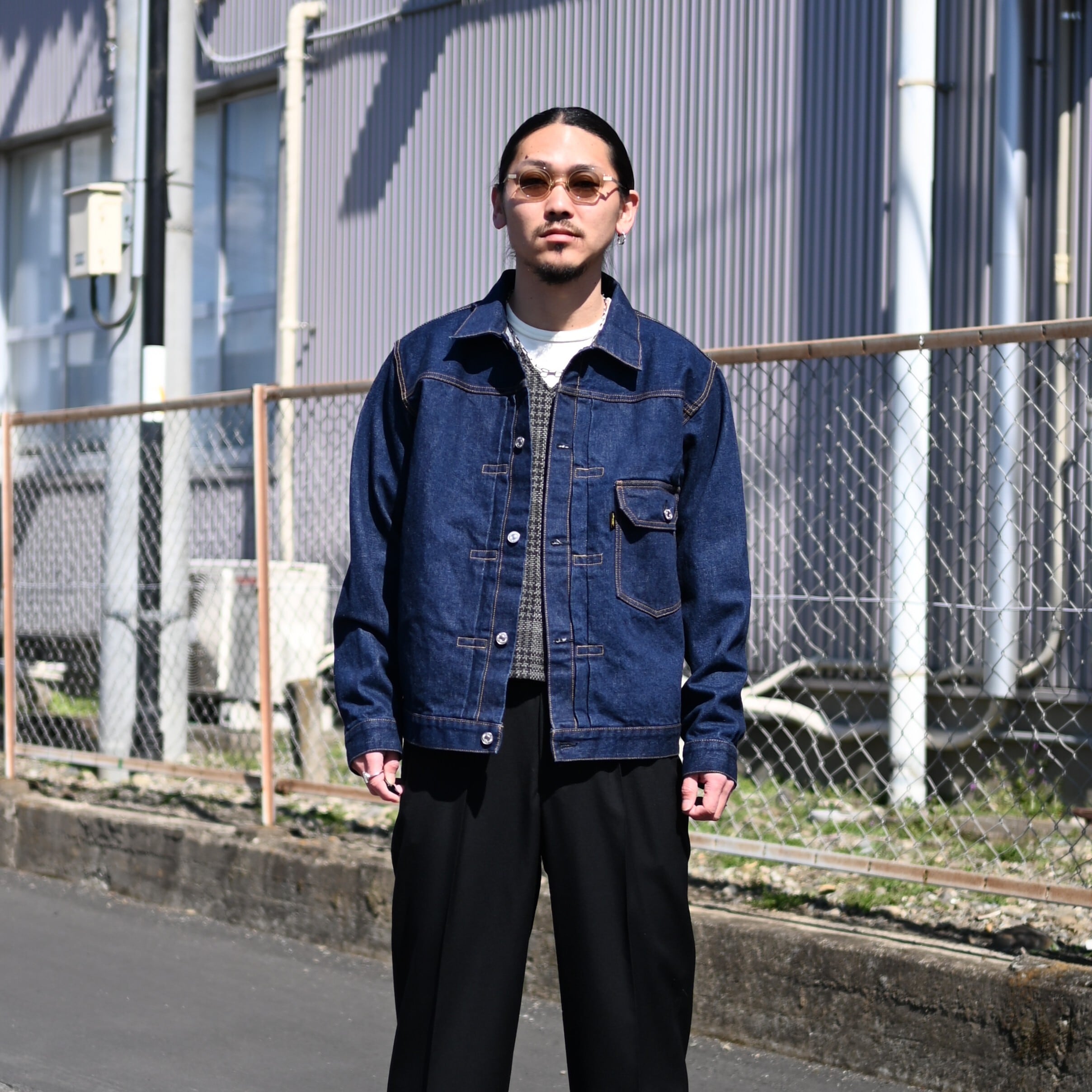 AUBERGE BIO USED デニムジャケット 44 AUBERGE(オーベルジュ)BIOファースト型デニムジャケット | GANKO