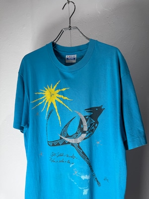 80’s USA Made “Coyote Steals the Moon” Native Art T-shirt