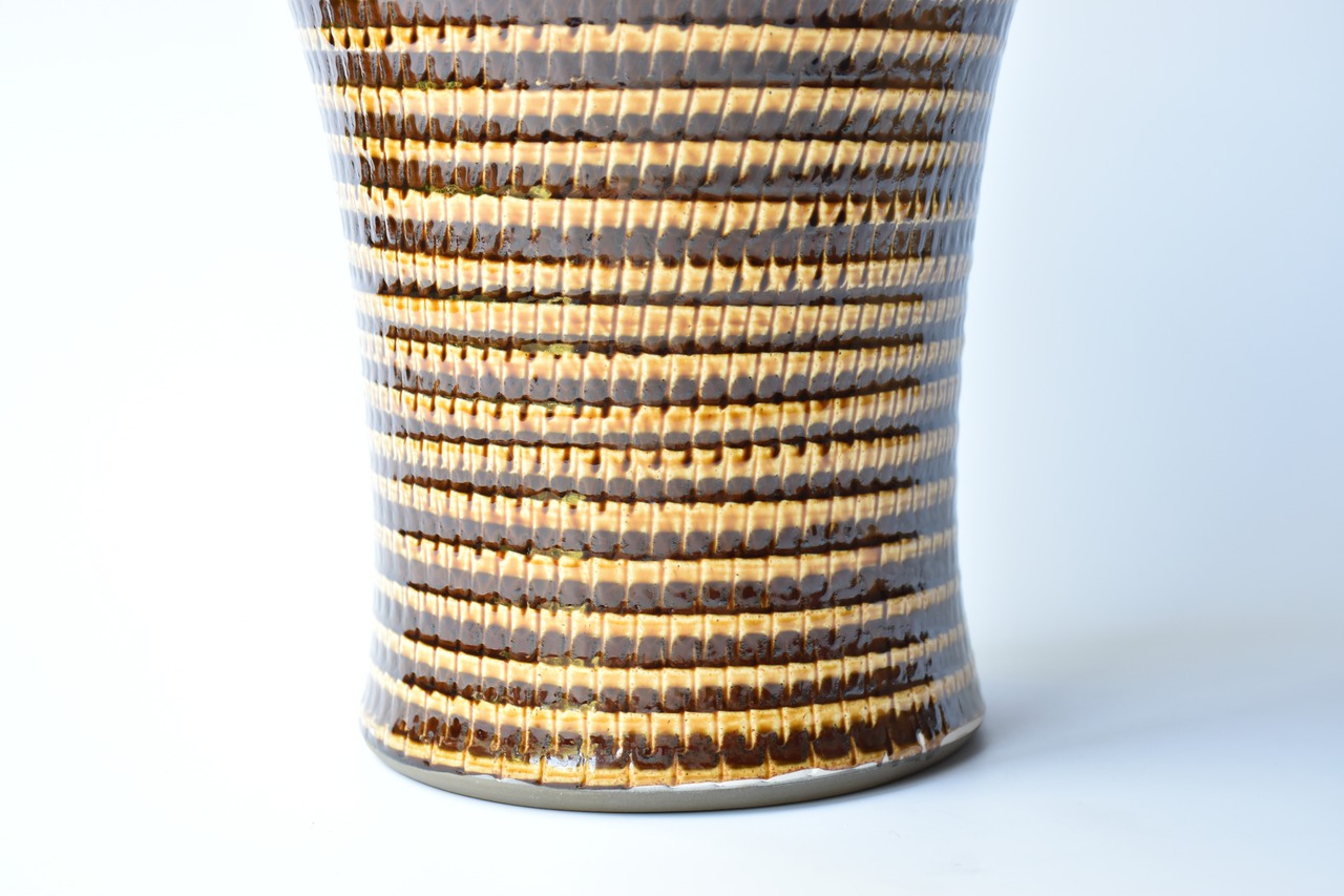 <Sold Out> 小鹿田焼 / 坂本浩二窯  :  ワインクーラー 飴 象嵌