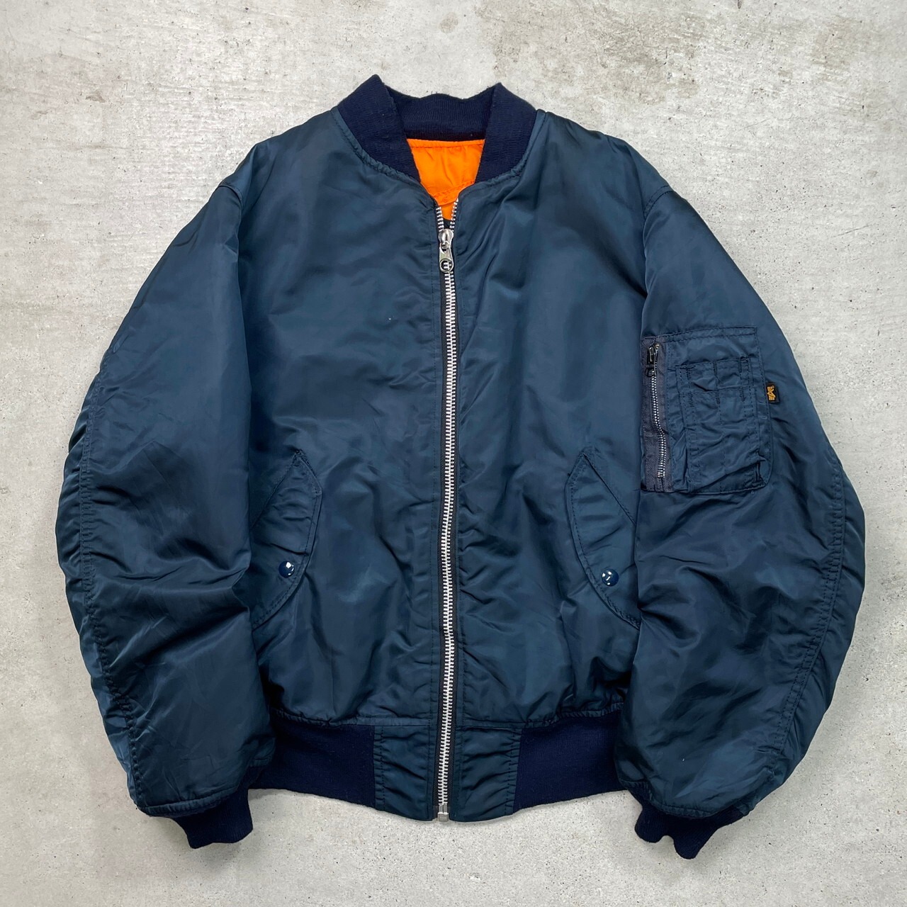 90年代 USA製 ALPHA MA-1 ミリタリー フライトジャケット 民間品 