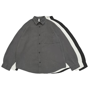 Front pocket wide shirts 3colors 00038