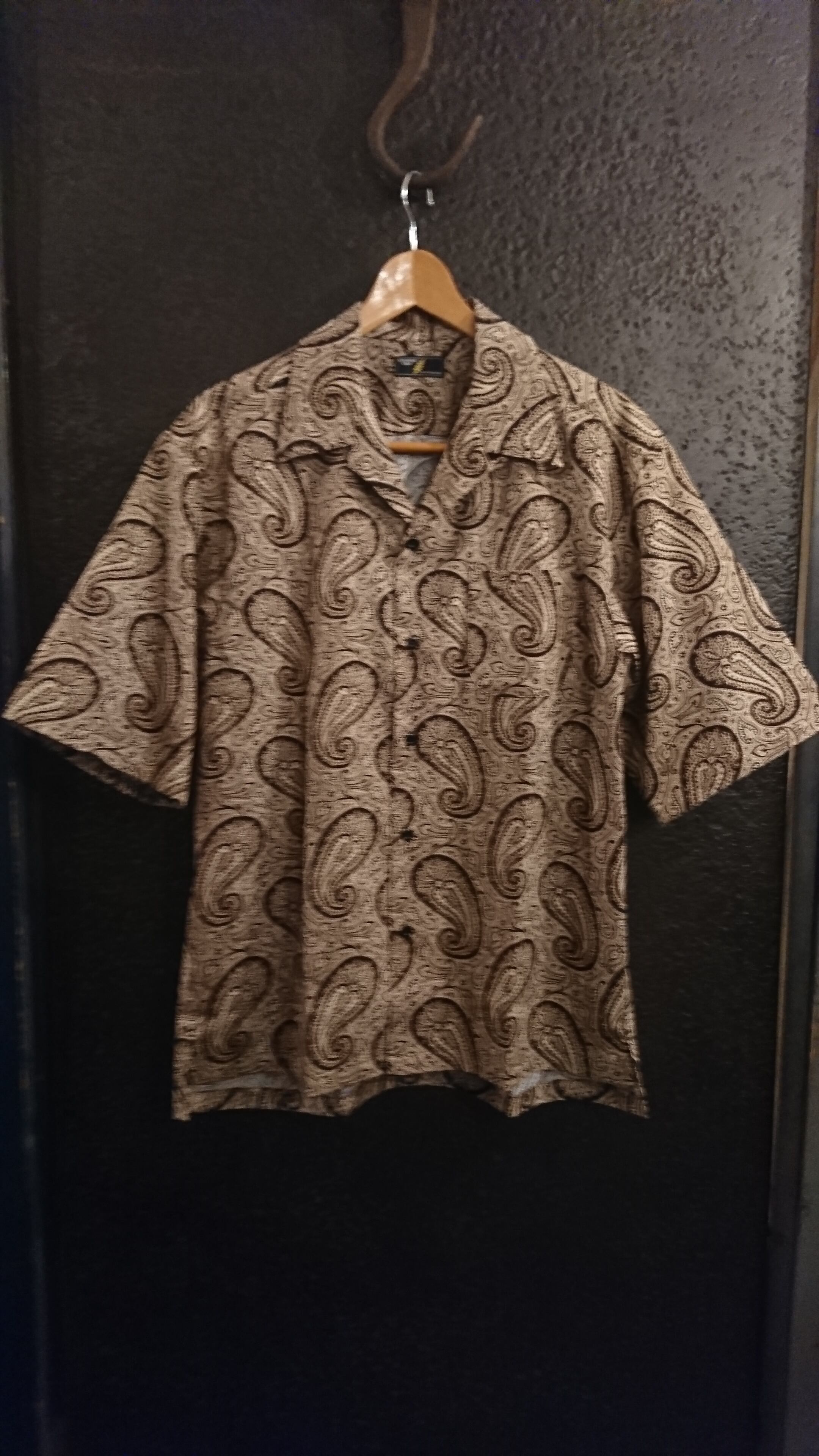 STRANGE TRIP "PSYCHEDELIC PAISLEY SS SHIRT" Beige Color