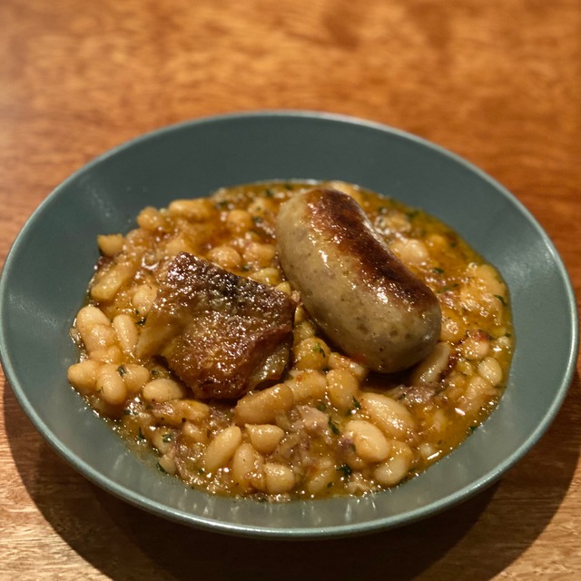 鴨のコンフィと白インゲン豆の煮込み【カスレ】