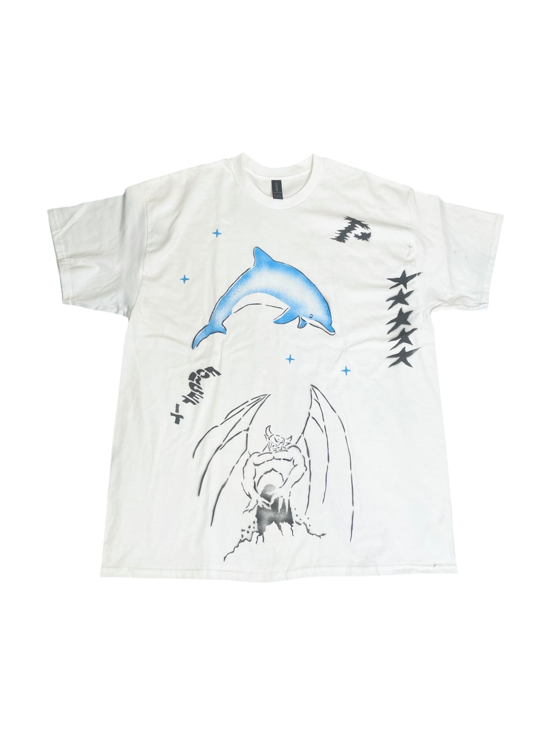 perfect plan Stencil T-shirt 【XL】