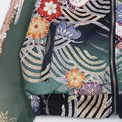 【BJK-L002】再構築リバーシブル着物ボンバー KIMONO REVERSIBLE BOMBER JACKET