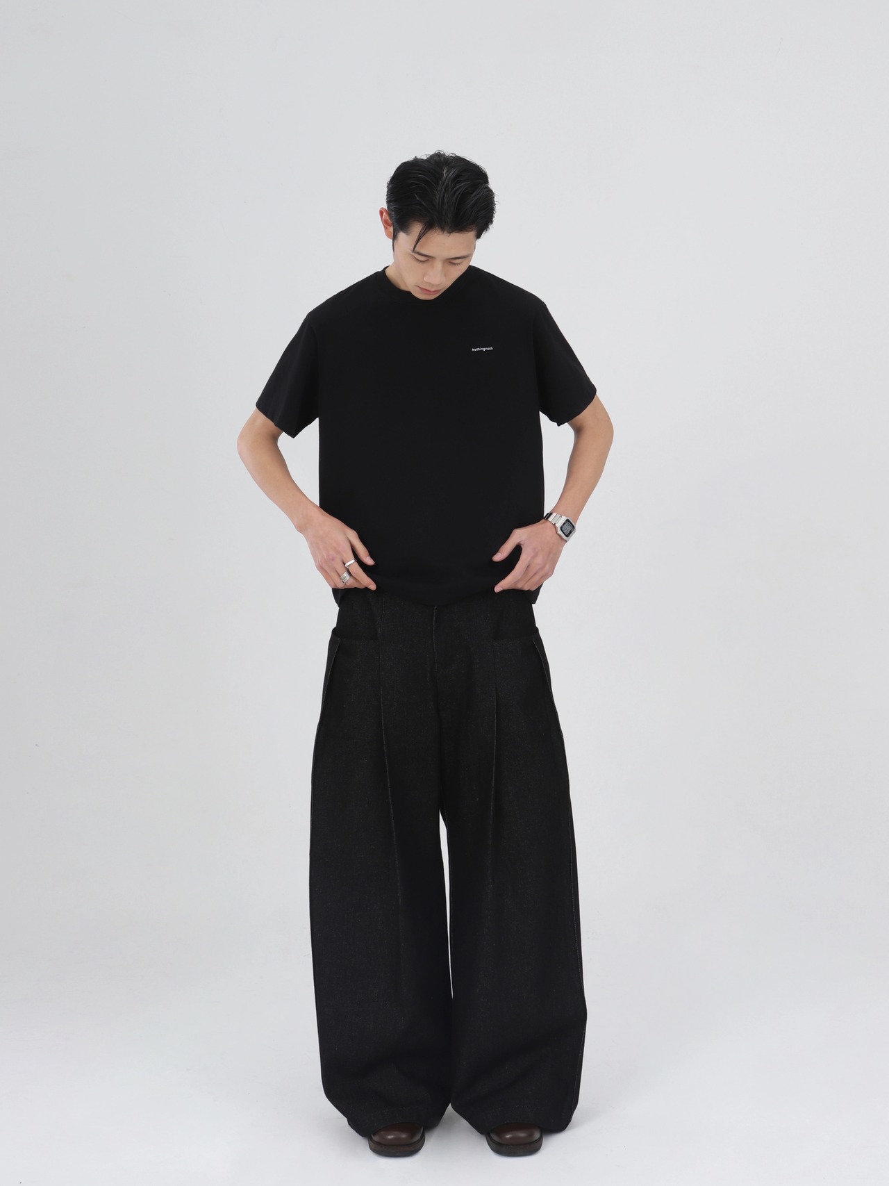 Nothingnoth Denim Wide Pants