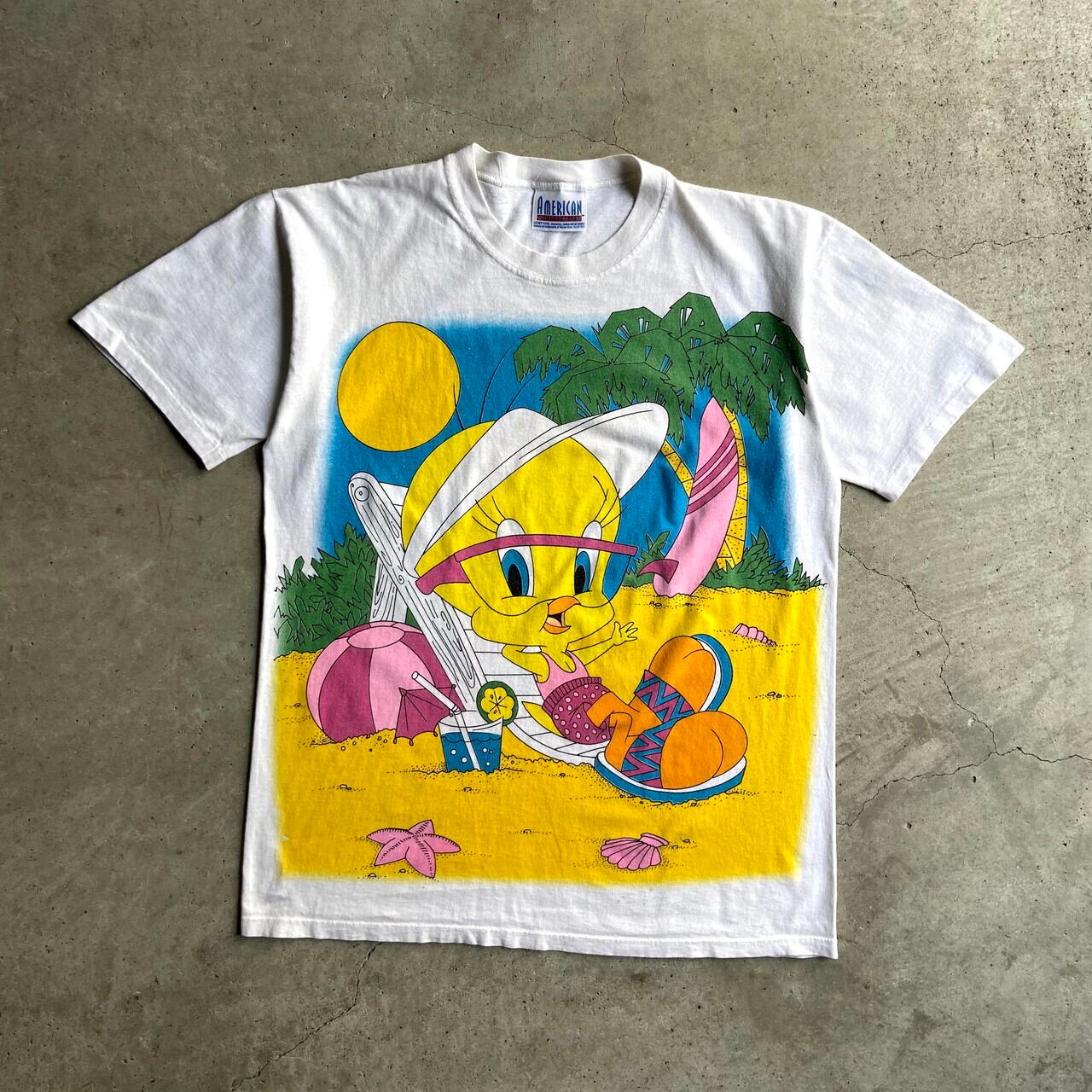 LOONEY TUNES ルーニー・テューンズ　バックプリント　Tシャツ　L相当