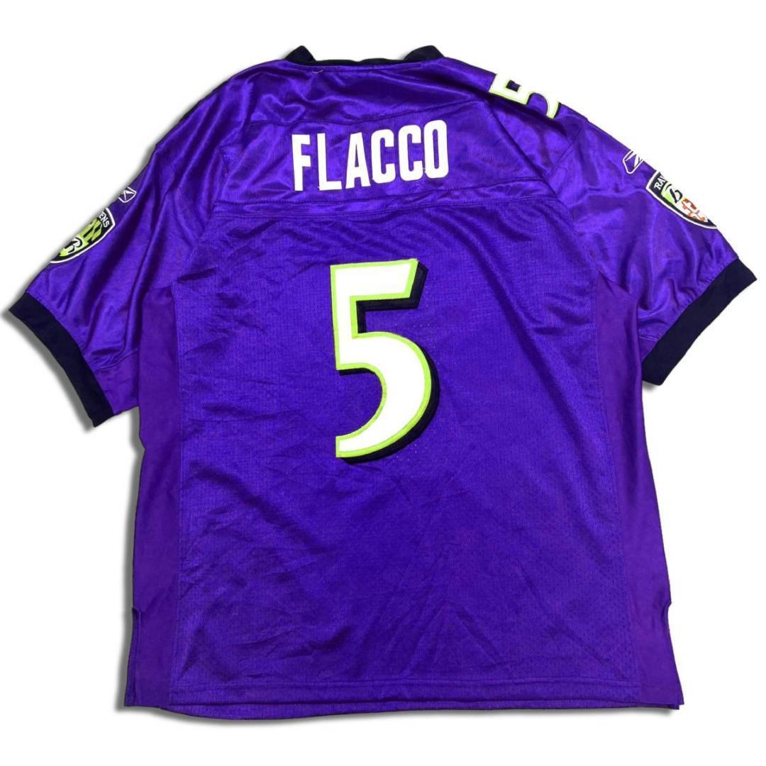 00s リーボック レイブンズ ゲームシャツ 48 L Reebok NFL Baltimore Ravens フットボールジャージ  フットボールシャツ 古着 アメフト SK8