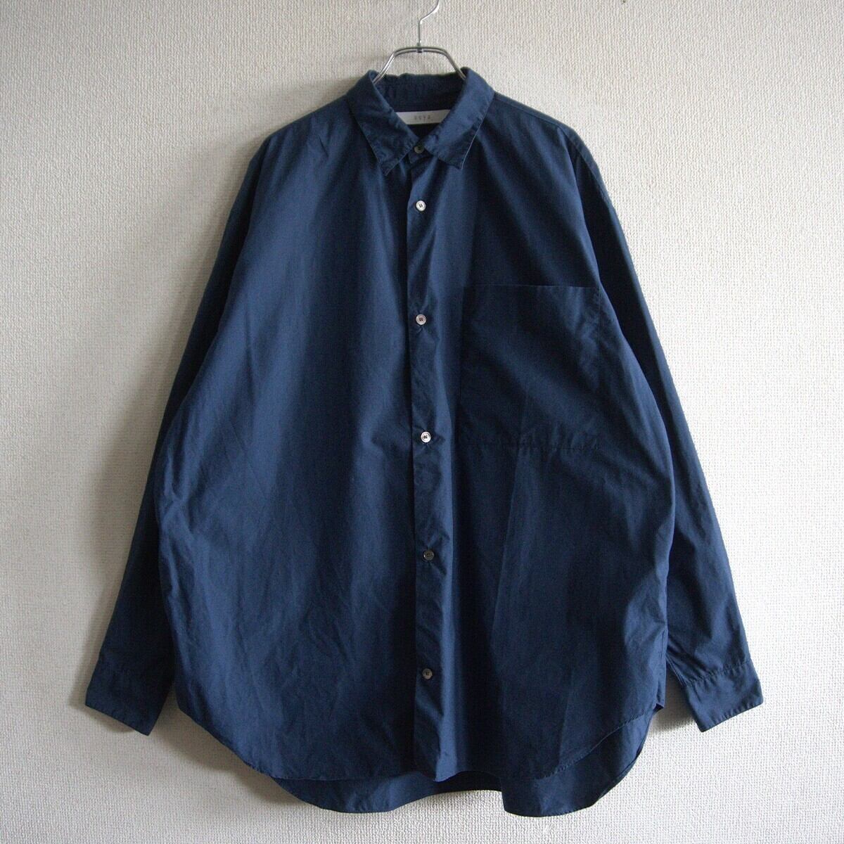 nonnotte draping shirt type A blue granite | Pay ID